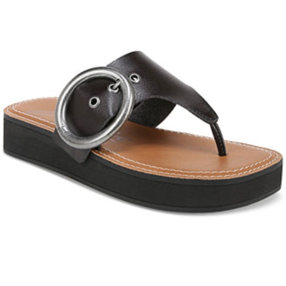 NEW Zodiac Women's Jadon T-Strap Buckled
Platform Sandals thong silver buckle - Picture 1 of 10